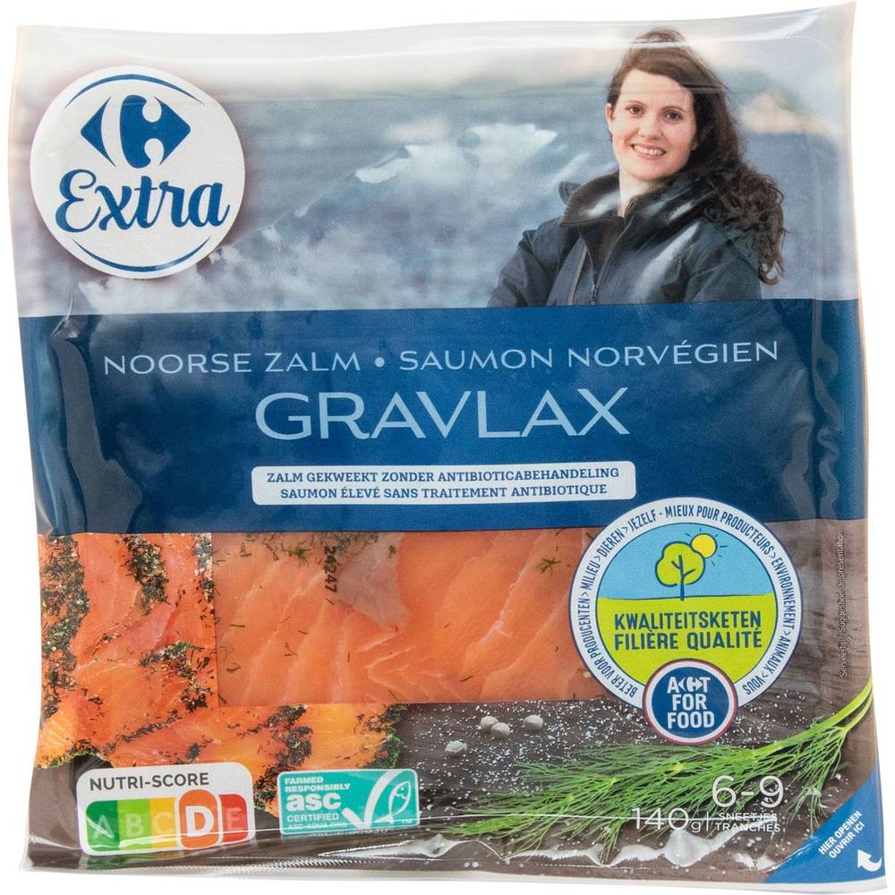 Carrefour Saumon Gravad Lax Norvège 140 g