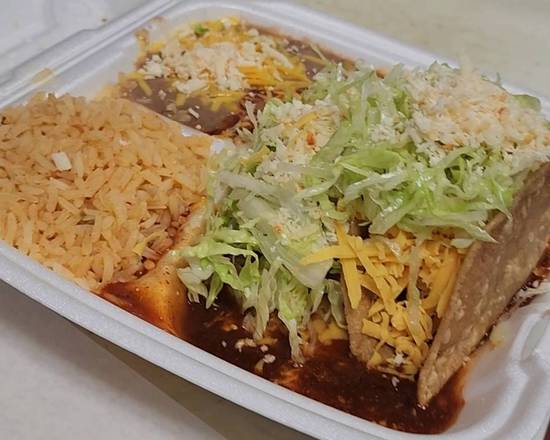 Combo 5 Beef Taco and Enchilada