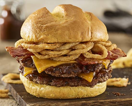 Double BBQ Bacon Cheddar Burger