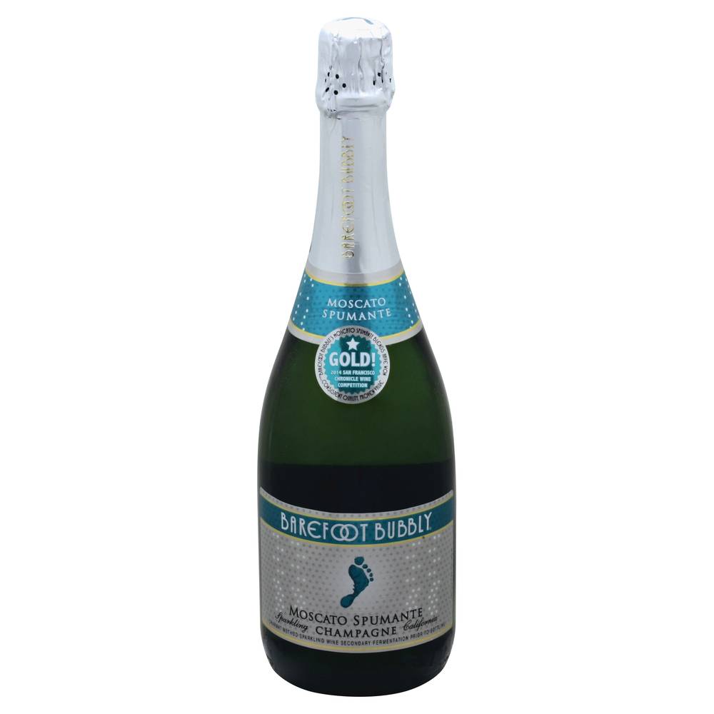 Barefoot Bubbly Moscato Spumante Champagne Sparkling Wine (750 ml)