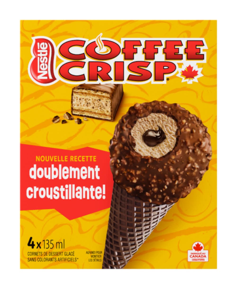 Coffee Crisp Double the Crunch Cone (540 ml, 4 ct)