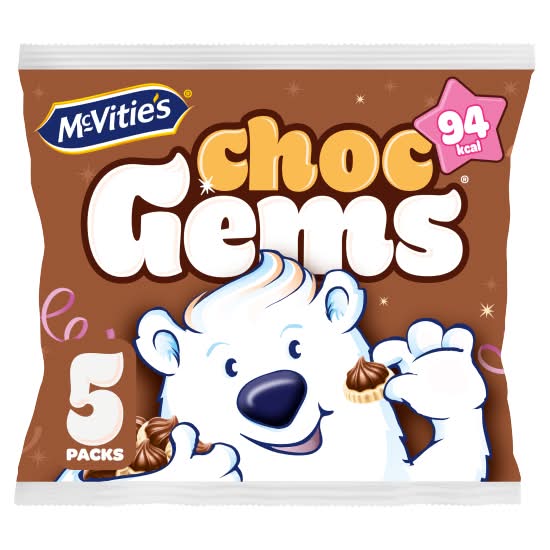 McVitie's Iced Gems Chocolate Biscuits (5 pack)