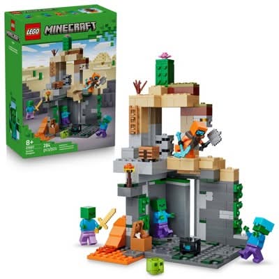 LEGO Minecraft Zombie Dungeon Building Toy 21587 8+ Year (284 ct)