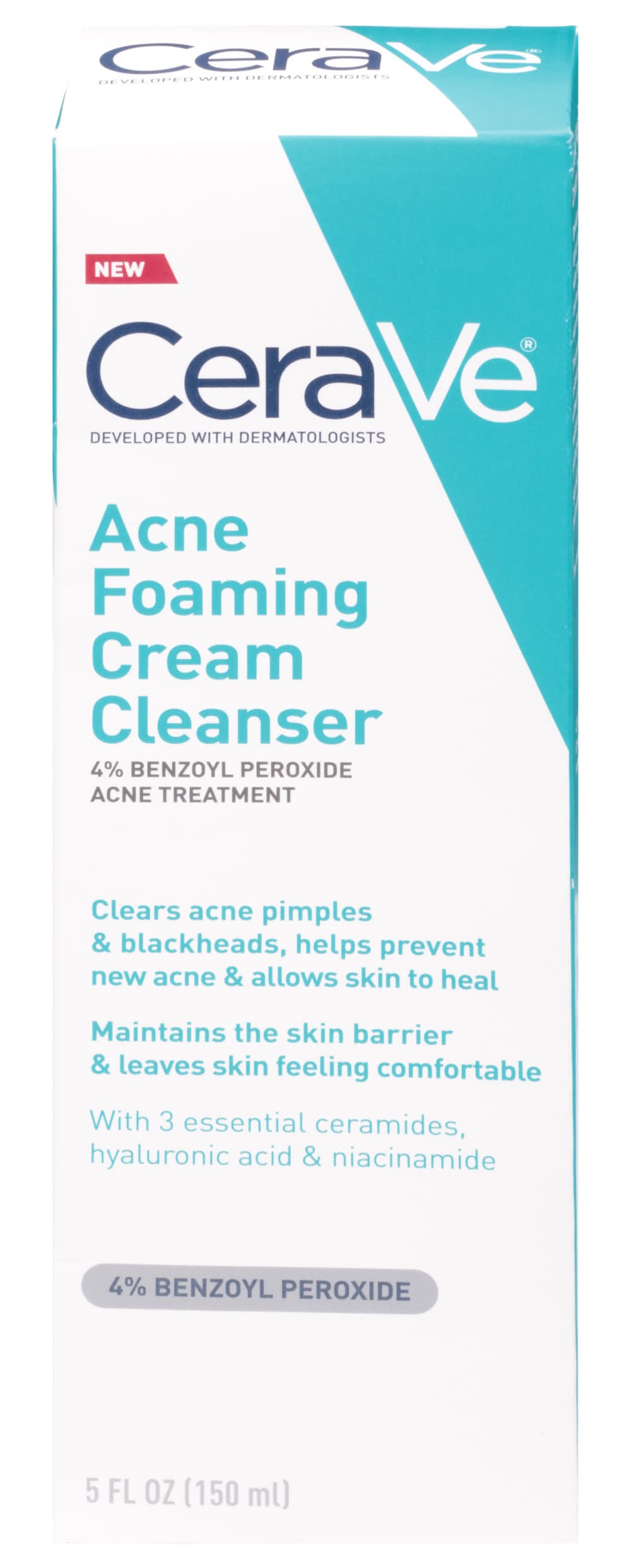 CeraVe Acne Foaming Cream Face Cleanser (5 fl oz)