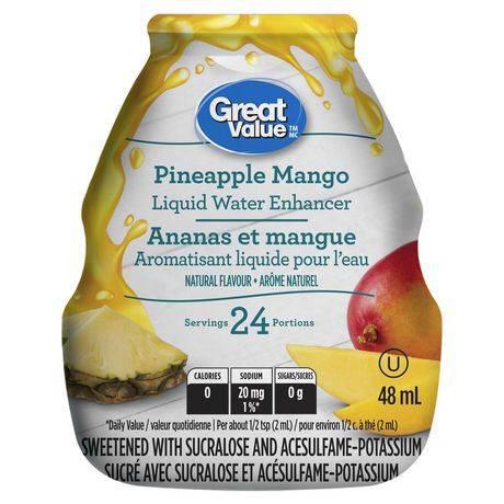 Great Value Pineapple Mango Liquid Water Enhancer (48 ml)