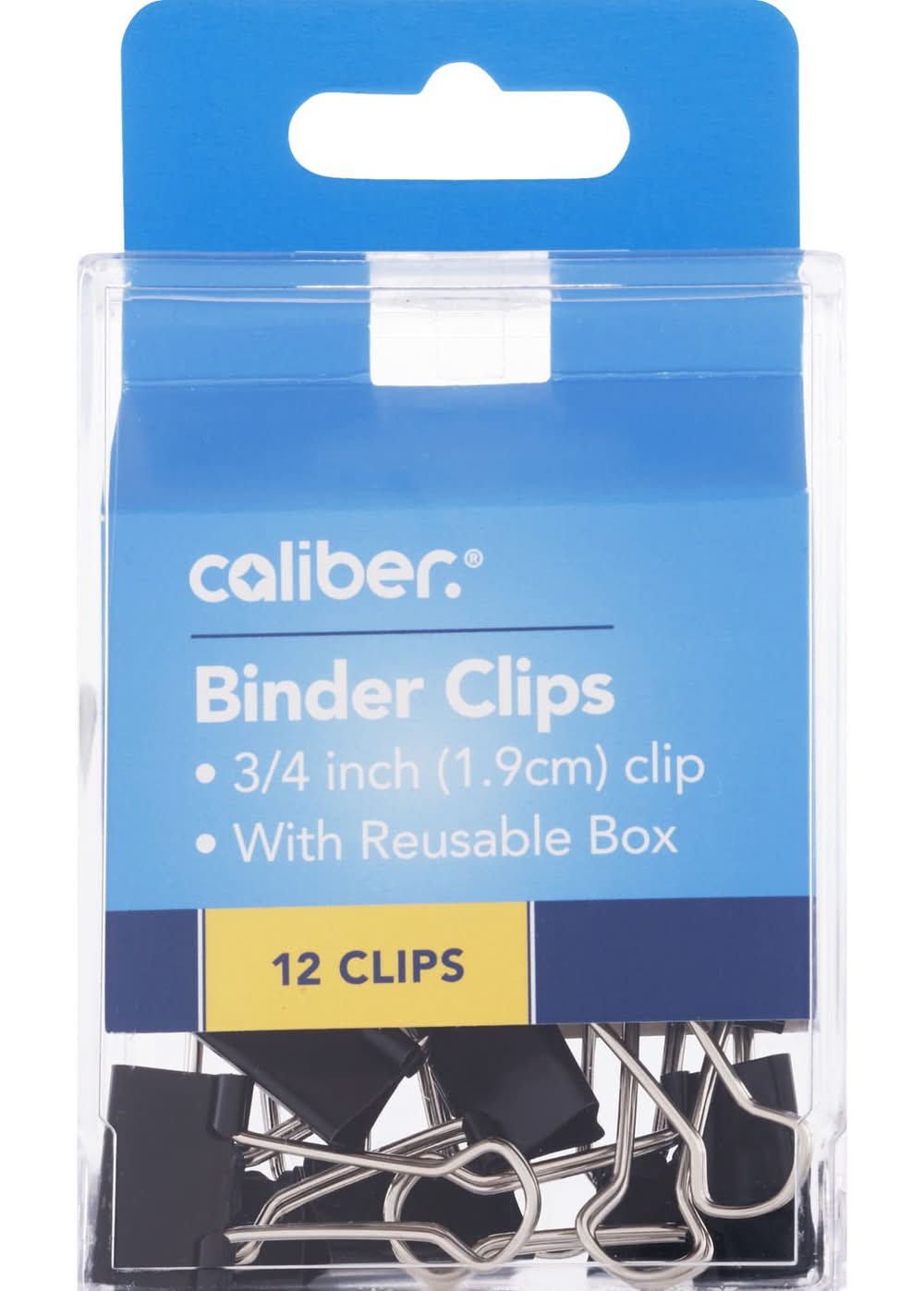 Caliber Binder Clips, 1.9cm (12 ct)
