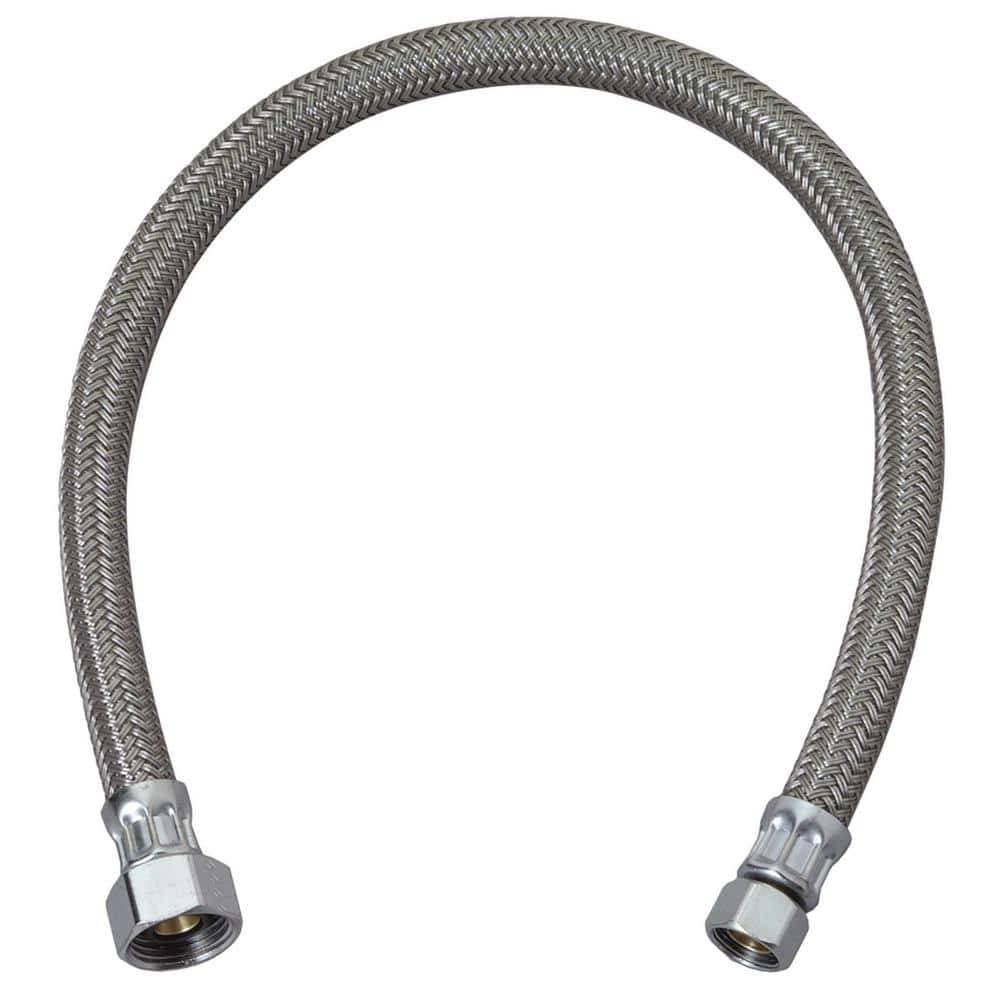 Brasscraft 3/8 In. Compression X 1/2 In. Fip X 12 In. Braided Polymer Faucet Supply Line