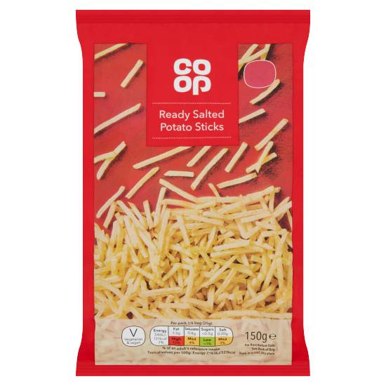 Co-op Ready Salted Potato Sticks (150g)