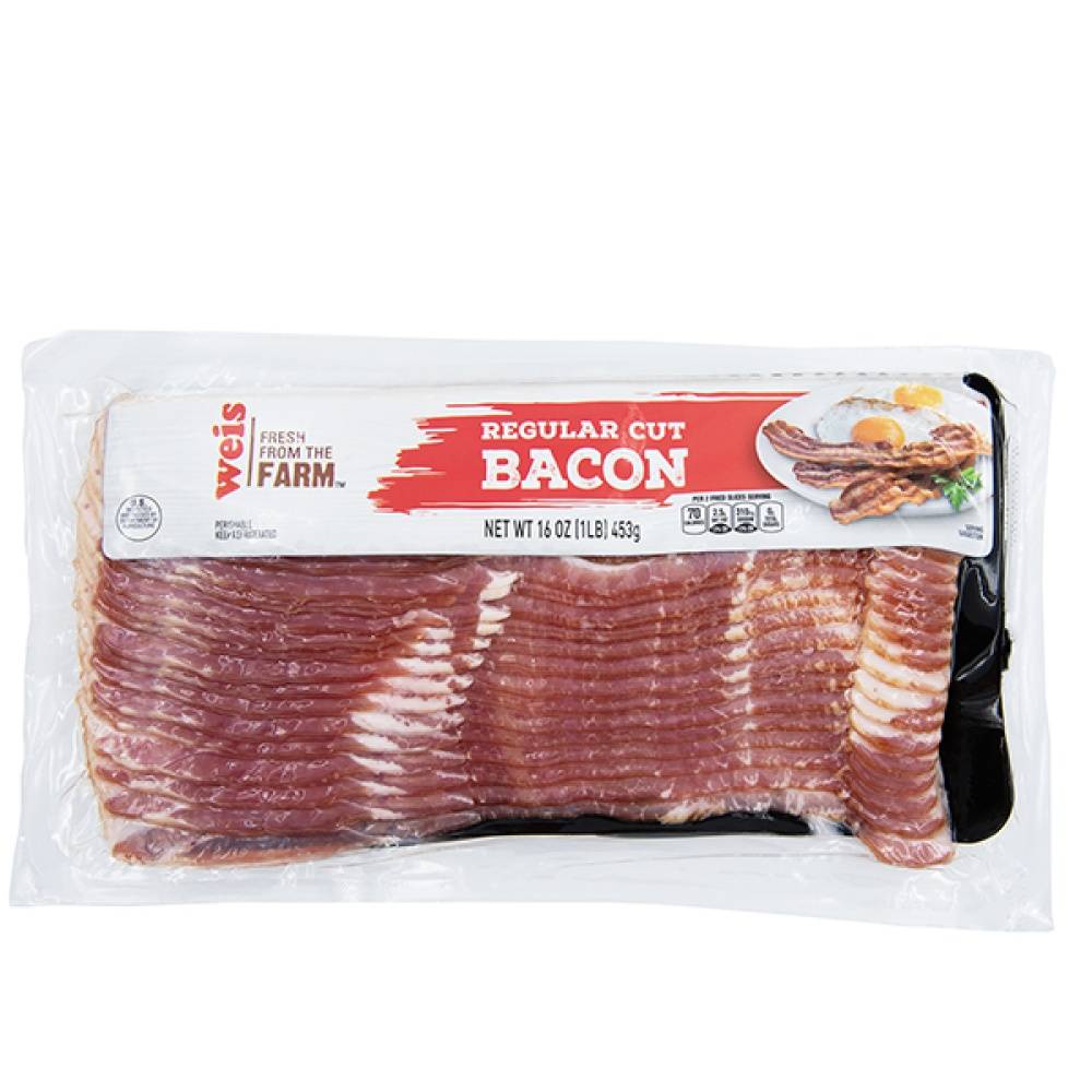 Weis Fresh Form the Farm Regular Cut Quality Bacon (16 oz)