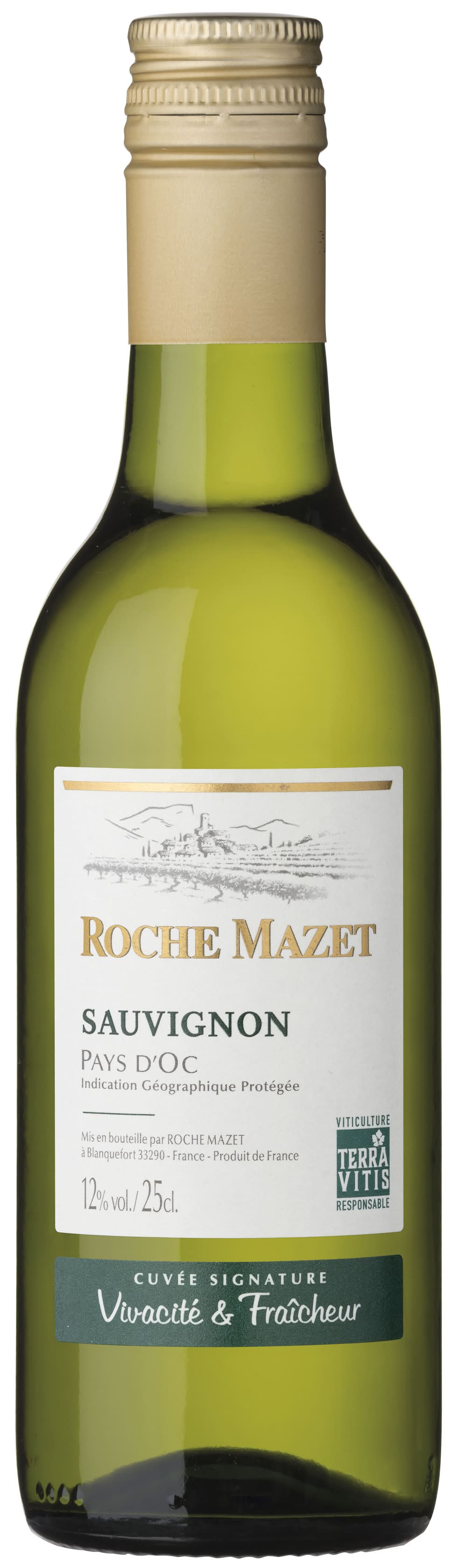 Roche Mazet - Vin blanc de pays d'oc sauvignon (250ml)