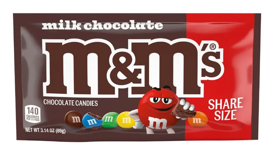 M&M's Milk Chocolate Share Size Candies