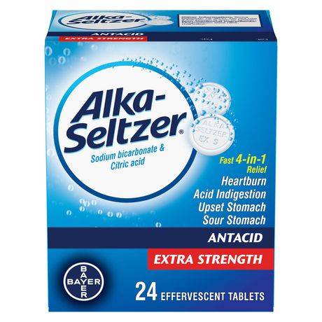 Alka-Seltzer Antacid Heartburn Relief Effervescent Tablets (24 ct)