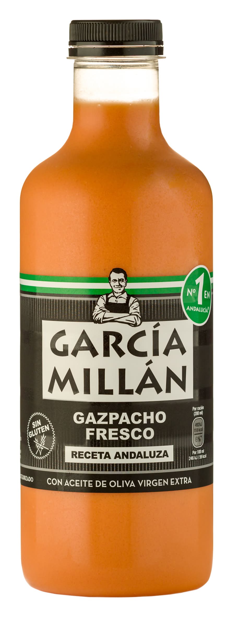 Gazpacho fresco receta andaluza · García Millán (1 L)