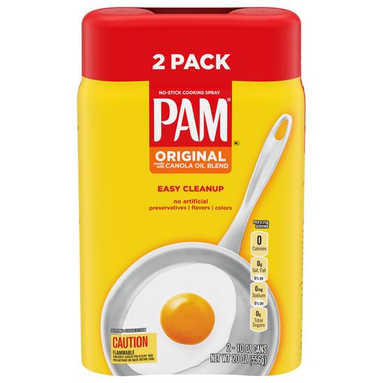 Pam Canola Oil Original Cooking Spray Value pack (2 x 10 oz)