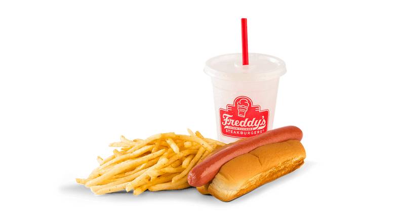 Order Kid's Hot Dog Combo food online from Freddy's Frozen Custard & Steakburgers store, Waco on bringmethat.com