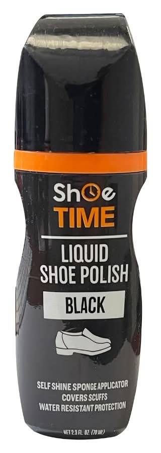 Black Liquid Shoe Polish, 2.3 fl oz.