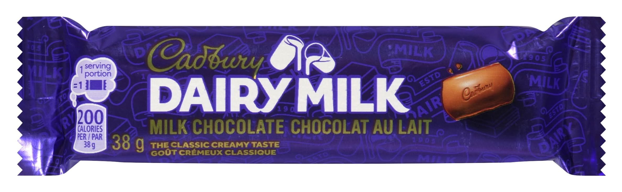 Cadbury dairy milk barre de chocolat au lait - milk chocolate bar