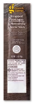 Good & Gather Wrapped Prosciutto and Mozzarella Cheese Stick (1.5 oz)