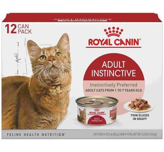 Royal Canin Instinctive Thin Slices in Gravy Wet Cat Food, Adult (12 x 3 oz)