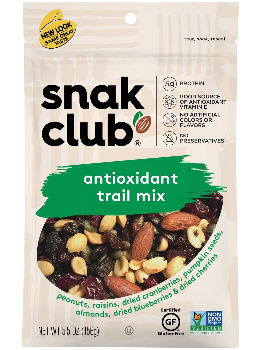 Snak Club Antioxidant Trail Mix 5.5 Oz Bagged