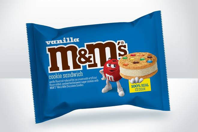 M&M’s® Vanilla Ice Cream Cookie Sandwich