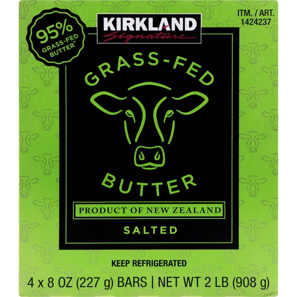 Kirkland Signature Grass-Fed Butter (32 lbs, 4 ct)