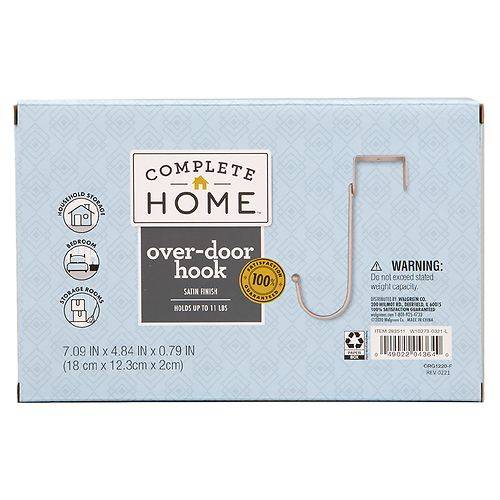 Complete Home Over Door Hanging Hook - 1.0 EA