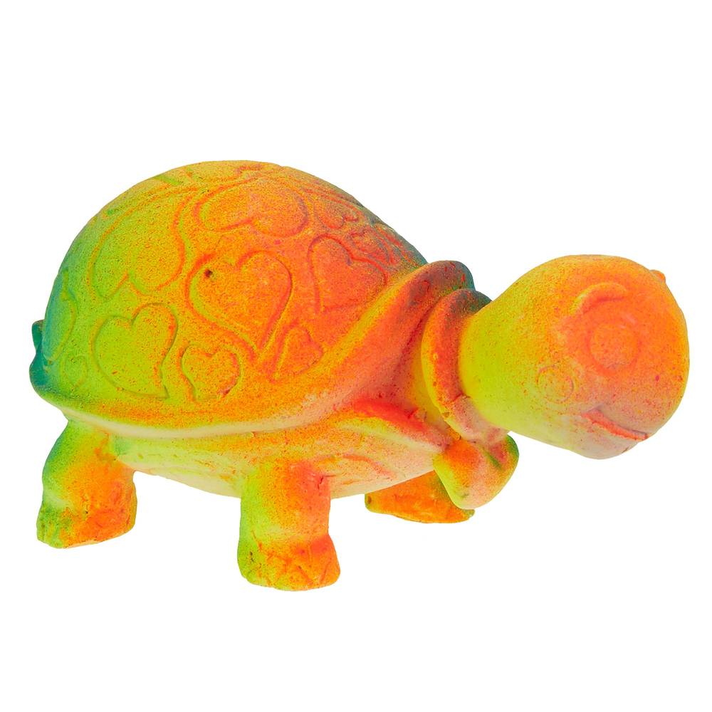 Top Fin Glowing Turtle Aquarium Ornament, Orange- Green- Yellow