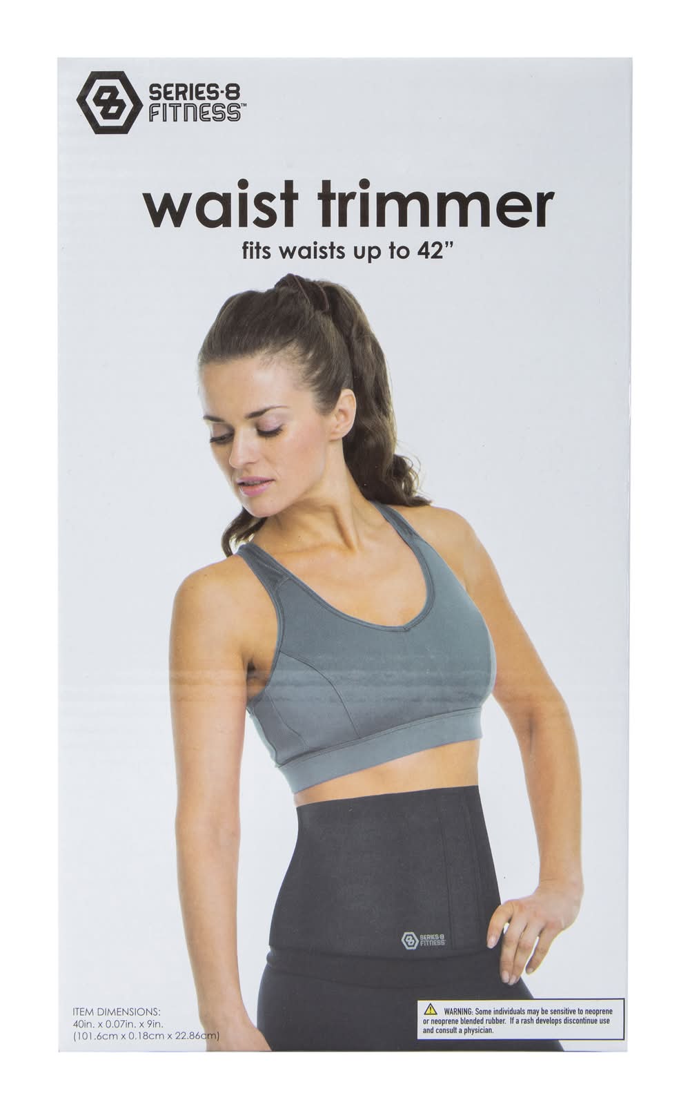 Series-8 Fitness Waist Trimmer, S-M, Black