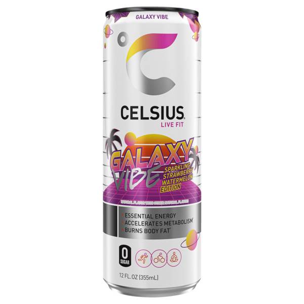 Celsius Galaxy Vibe Sparkling Strawberry Watermelon 12oz