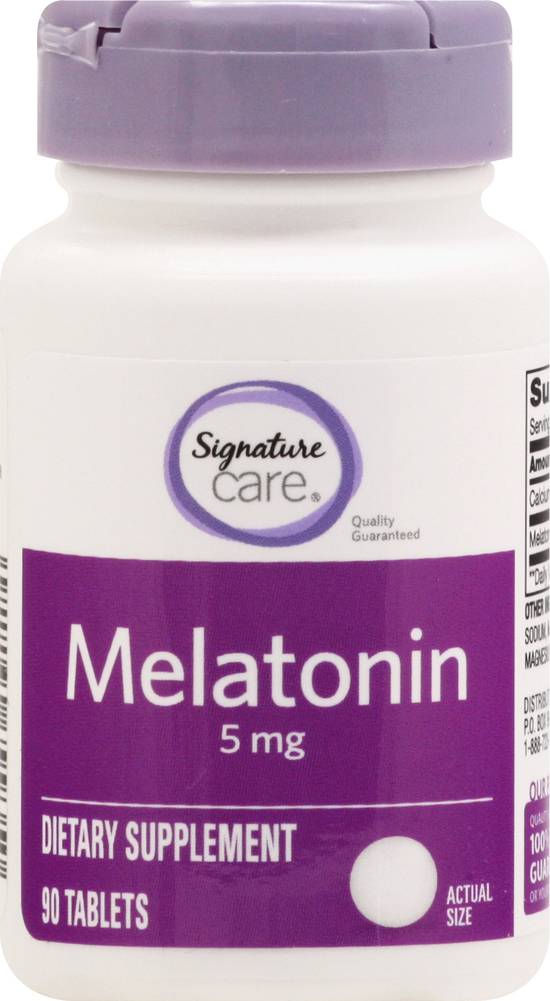 Signature Care Melatonin Tablets (90 ct)