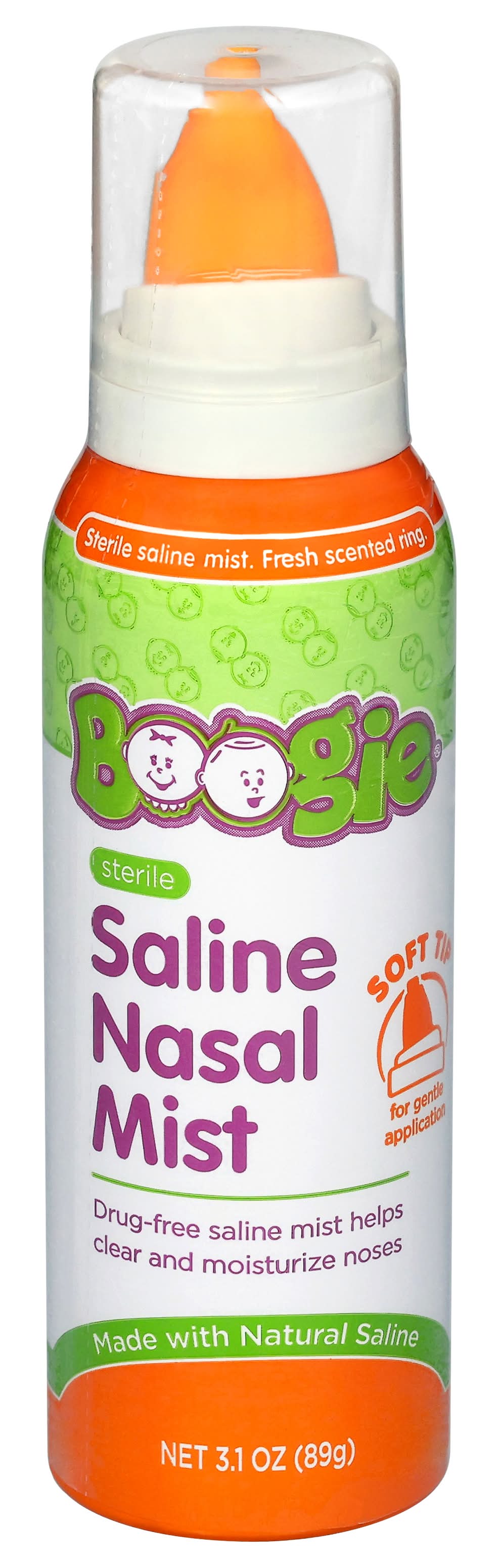 Boogie Saline Mist For Stuffy Noses (3.1 oz)