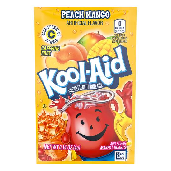 Kool-Aid Unsweetened Peach Mango Drink Mix (0.14 oz)