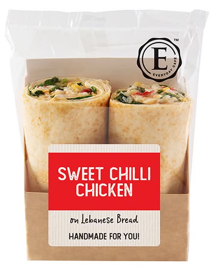 Everyday Cafe Sweet Chili Chicken Wrap Clear