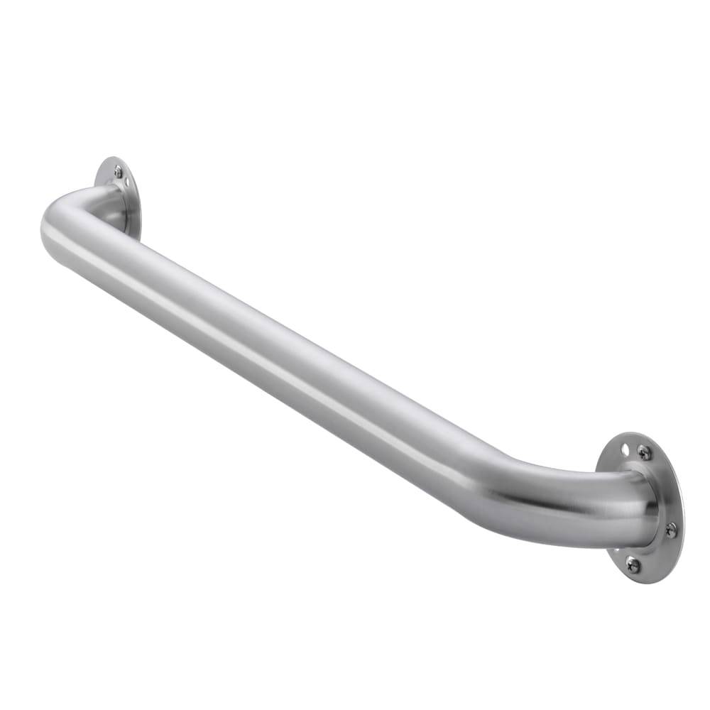 Project Source Exposed Screw 24-in Stainless Steel Wall Mount ADA Compliant Grab Bar (500-lb Weight Capacity) | 20135-01202-24