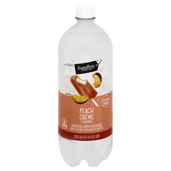Signature Select Peach Creme Sparkling Water (33.8 fl oz)