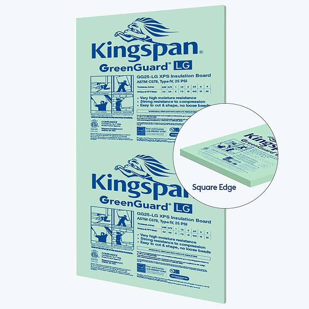 Kingspan Insulation R-5, 1-in x 4-ft x 8-ft Unfaced Foam Board Insulation | 100000048877