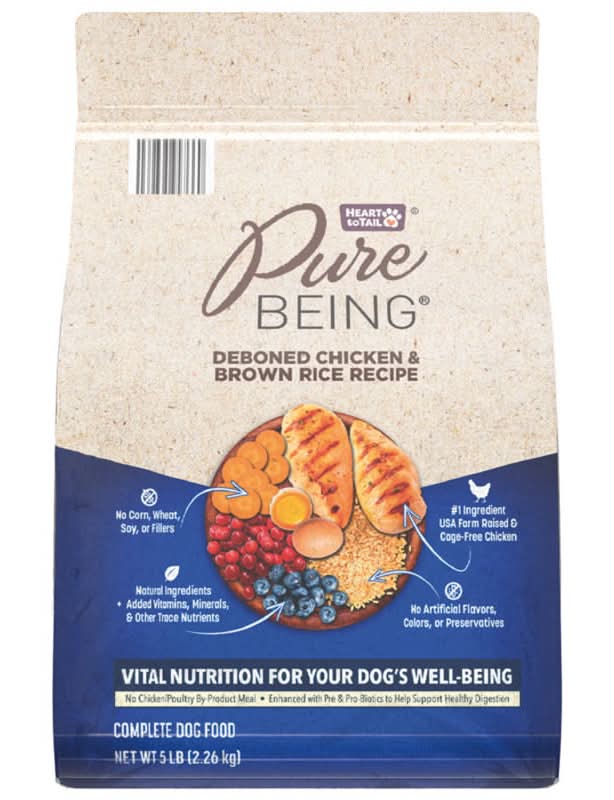 Pure Being Premium Dog Food, Deboned Chicken & Brown Rice (5 lbs)