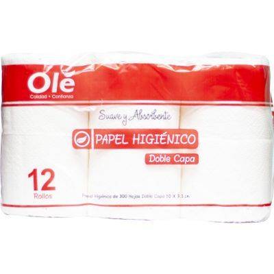 OLE Papel Higienico 12Rollo 300HS