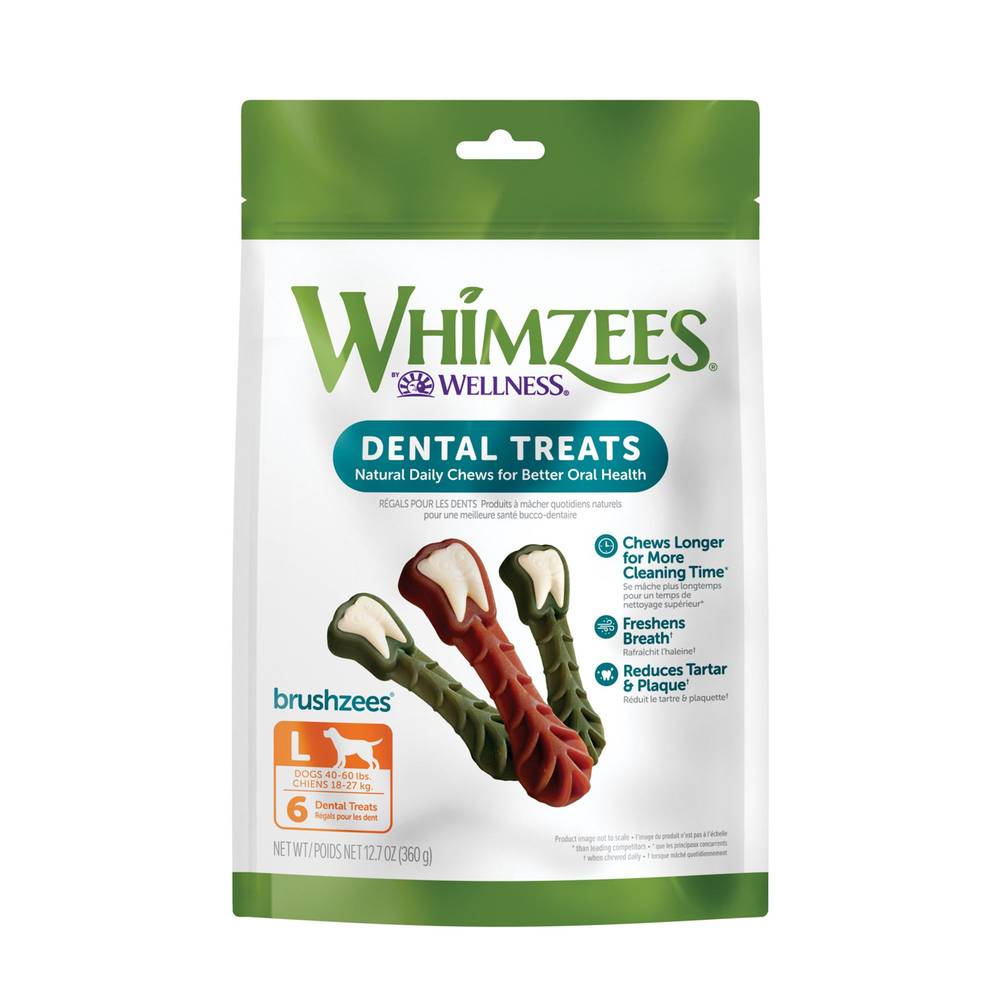 Whimzees Toothbrush Star Dental Chew Dog Treats