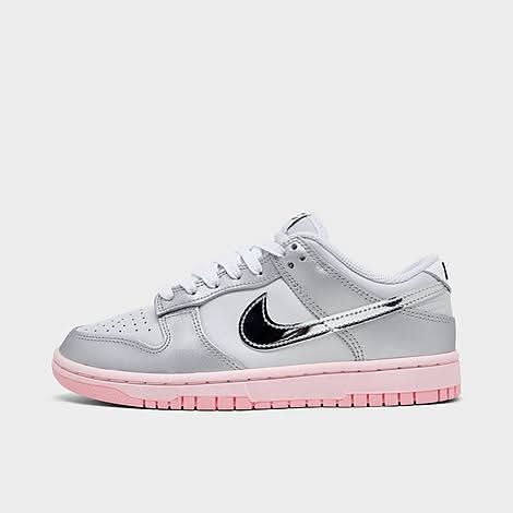Nike Dunk Low Lx Casual Shoes, Women, 7.5, Photon Dust/Pink Foam/Medium Soft Pink/Metallic Silver
