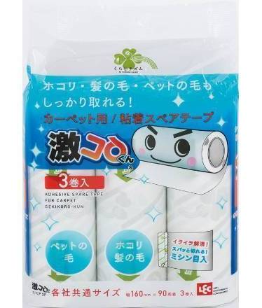 くらしリズム激コロカーペット用粘着スペアテープ３巻:4582451692394