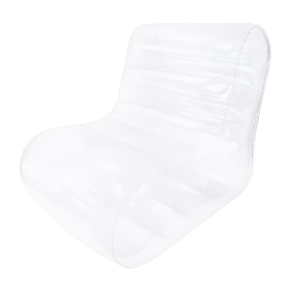 Inflatable Transparent Chair 29.9in x 26.5in Clear1