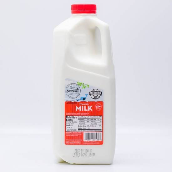 Sunnyside Farms Vitamin D Milk (0.5 gal)