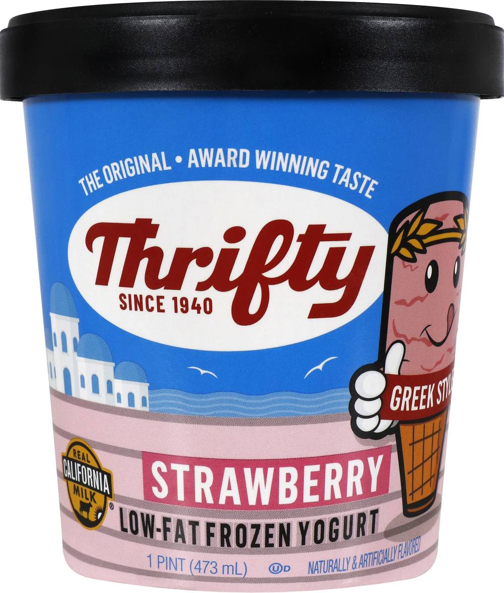 Thrifty Frozen Yogurt, Strawberry (16 pint)