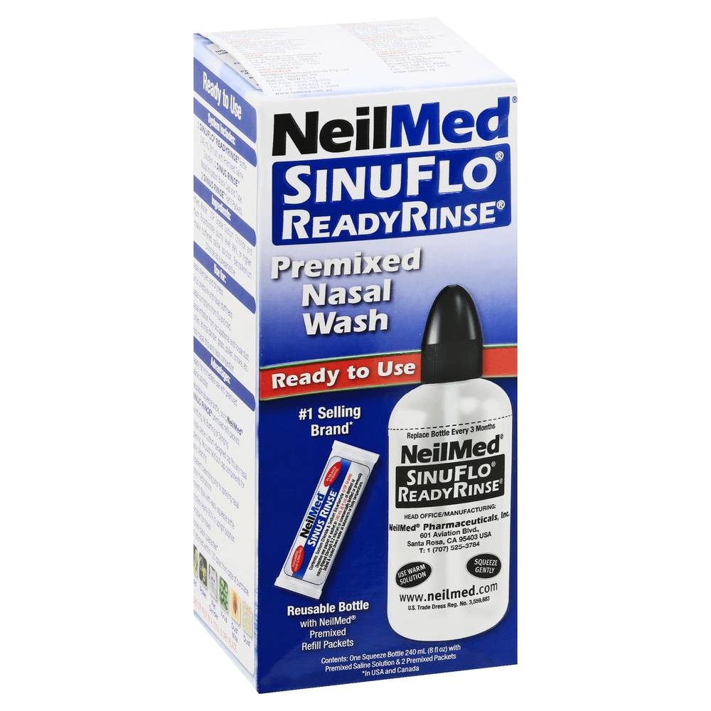 NeilMed Sinuflo Ready Rinse Premixed Nasal Wash (8 fl oz)