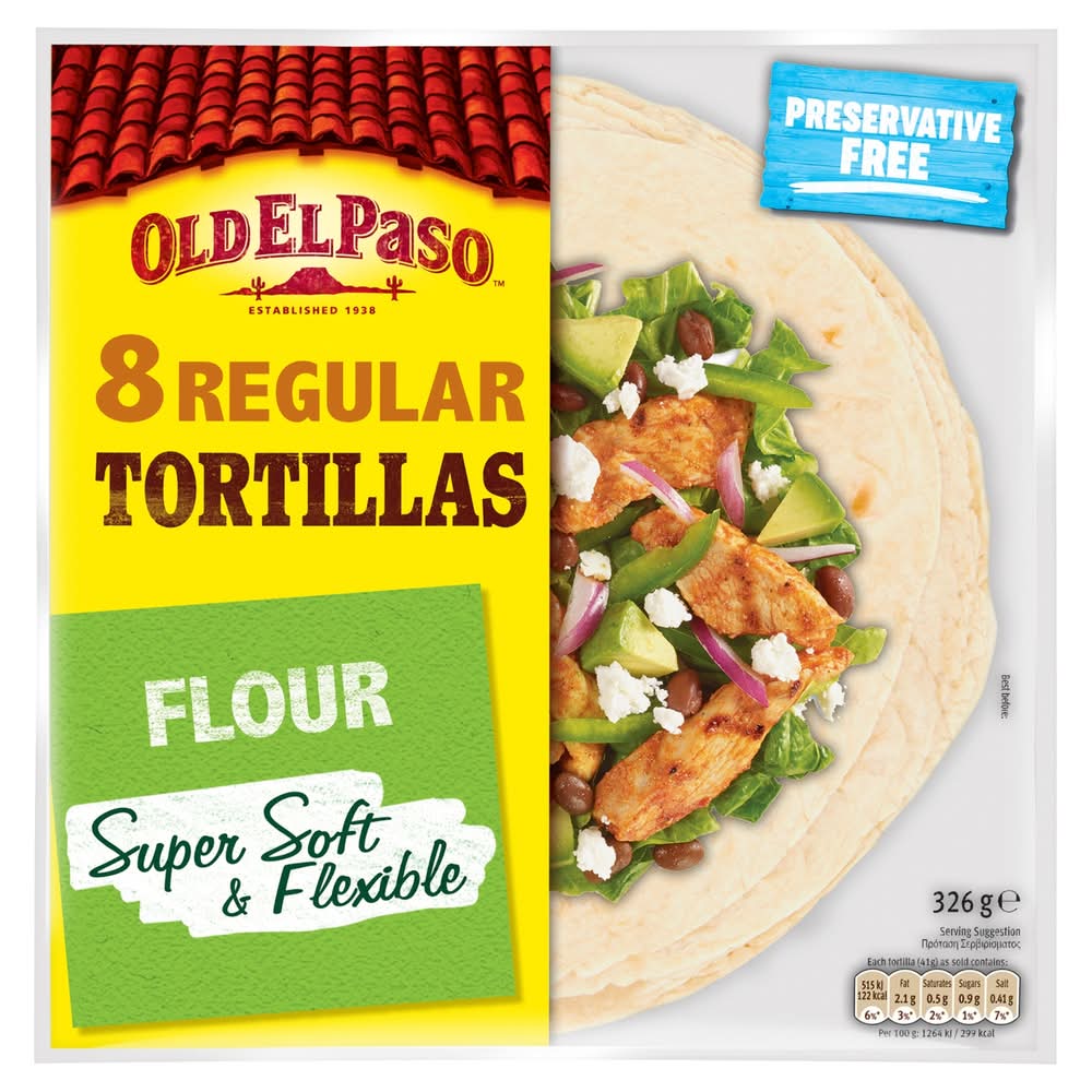Old El Paso Regular Flour Tortillas (8 pack)