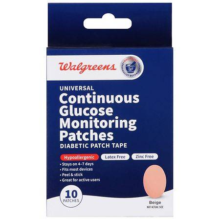 Walgreens Universal Continuous Glucose Monitoring Patches (10 ct)