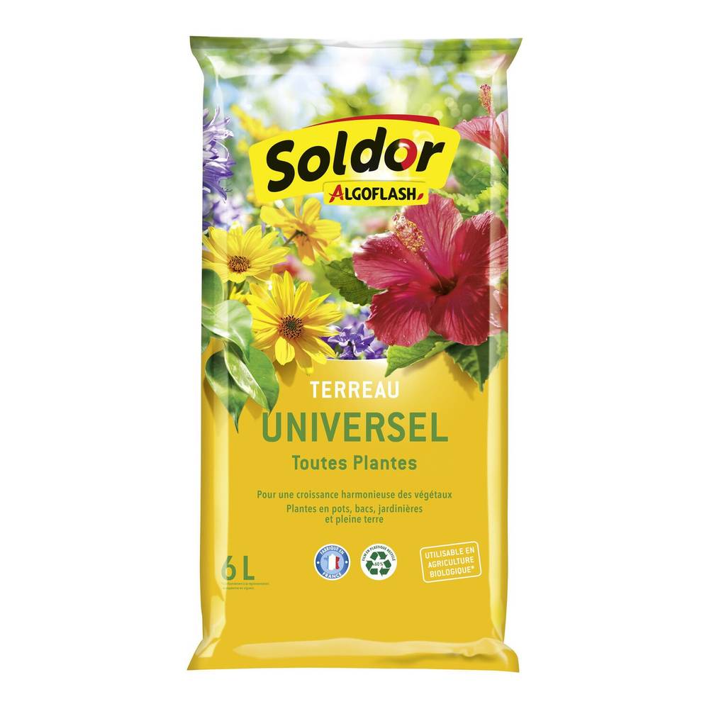 Soldor Algoflash - Terreau universel capacité de 6L