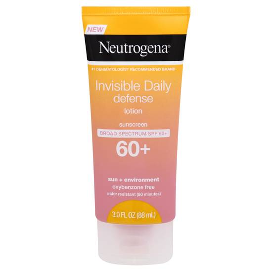 Neutrogena Invisible Daily Defense Spf 60+ Sunscreen Lotion